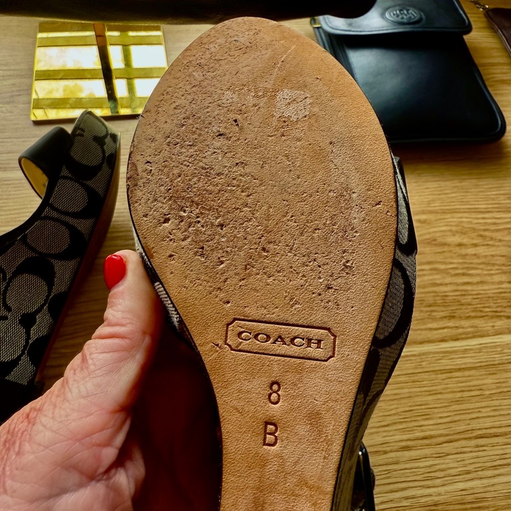 Coach Jerri Wedge Heels with C Signature - Picture 7 of 7